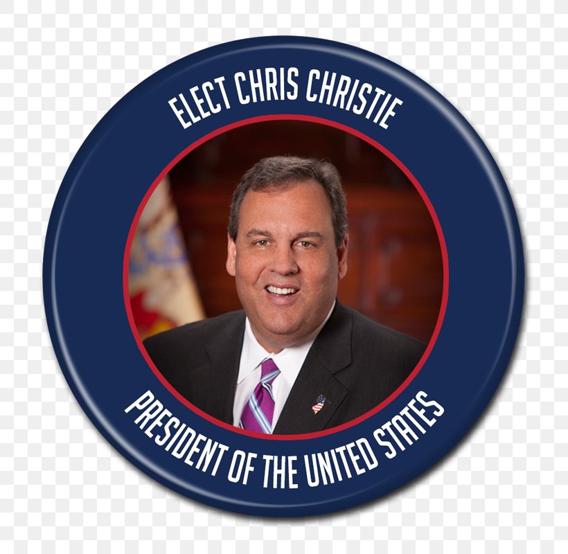 Chris Christie Elizabeth Republican Party Presidential Candidates, 2016 Governor Of New Jersey, PNG, 800x800px, Chris Christie, Brand, Button, Democraticrepublican Party, Donald Trump Download Free