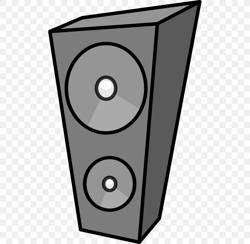 Loudspeaker Vector Graphics Clip Art Computer Speakers, PNG, 503x800px, Loudspeaker, Area, Audio, Black And White, Cartoon Download Free
