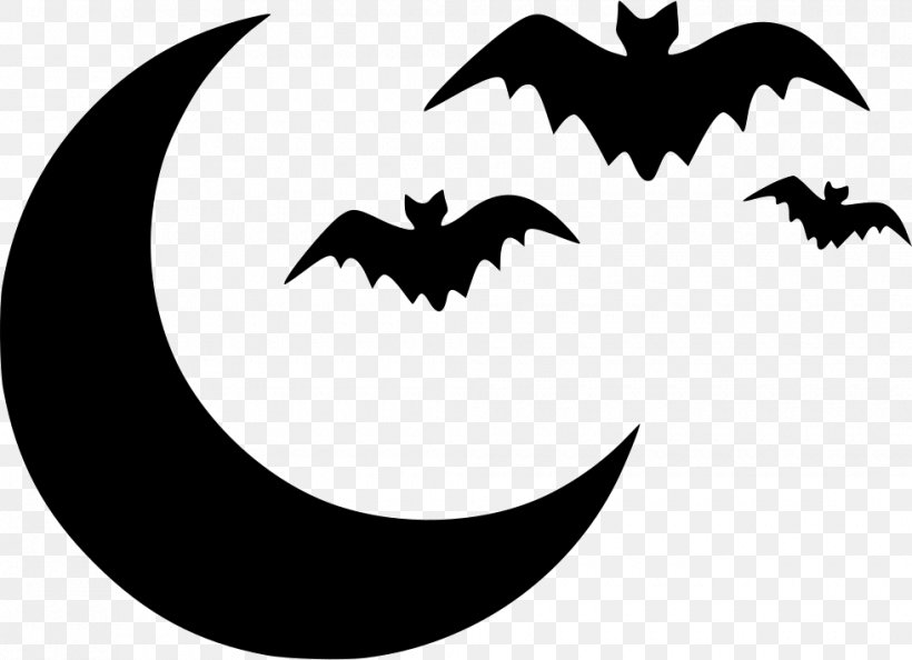 Bat Vector Graphics Halloween Clip Art, PNG, 980x710px, Bat, Black, Black And White, Crescent, Fictional Character Download Free
