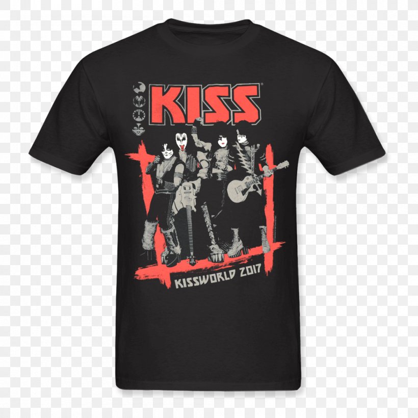 Concert T-shirt Kissworld Concert T-shirt, PNG, 1000x1000px, Watercolor, Cartoon, Flower, Frame, Heart Download Free