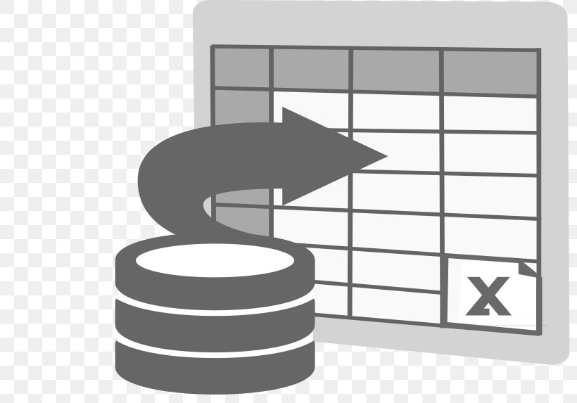 Microsoft Excel Import Clip Art, PNG, 800x573px, Microsoft Excel, Black And White, Brand, Database, Diagram Download Free