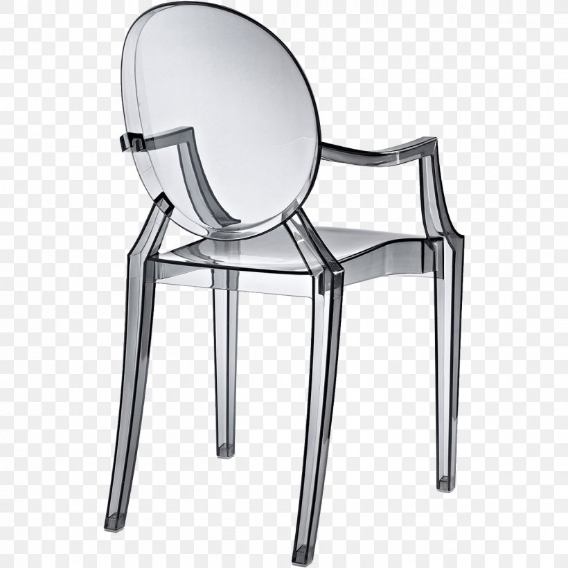 Chair Dining Room Furniture Fauteuil Living Room, PNG, 1200x1200px, Chair, Armrest, Black And White, Cadeira Louis Ghost, Cast Acrylic Download Free