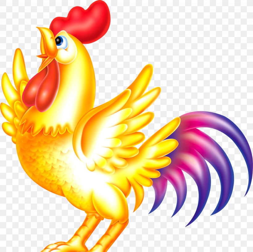 Chicken Rooster Chinese New Year Clip Art, PNG, 2758x2750px, Chicken, Art, Bainian, Beak, Bird Download Free