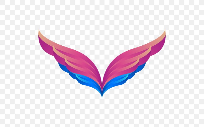 Wing Magenta Heart, PNG, 512x512px, Symbol, Bluetooth Headset, Heart, Logo, Magenta Download Free