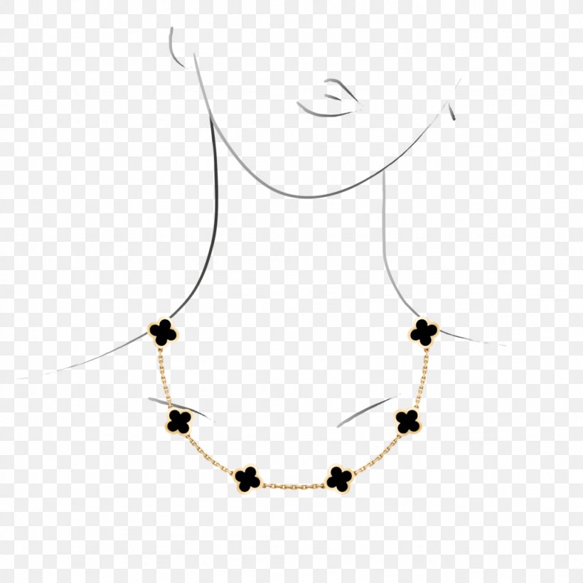 Necklace Van Cleef & Arpels Jewellery Alhambra Charms & Pendants, PNG, 1024x1024px, Necklace, Alhambra, Artistic Inspiration, Bead, Black Download Free