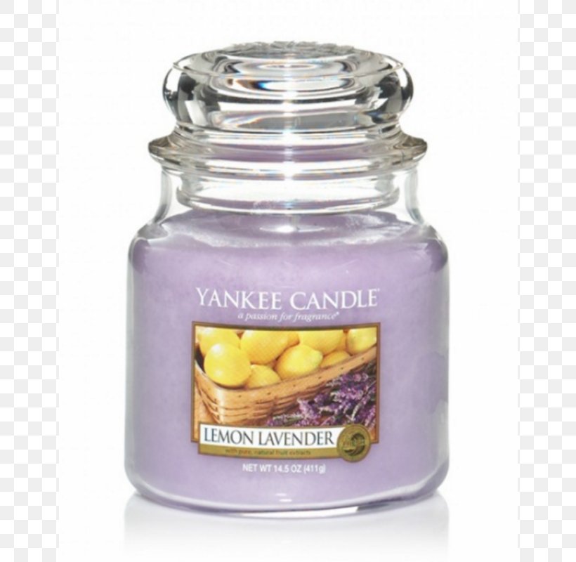 Yankee Candle Lemon Lavender Aroma Compound, PNG, 800x800px, Candle, Aroma Compound, Candle Wick, Citrus, Combustion Download Free