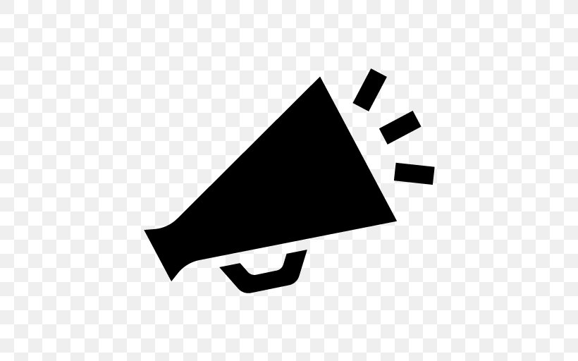 Megaphone Clip Art, PNG, 512x512px, Megaphone, Black, Black And White, Brand, Cheerleading Download Free