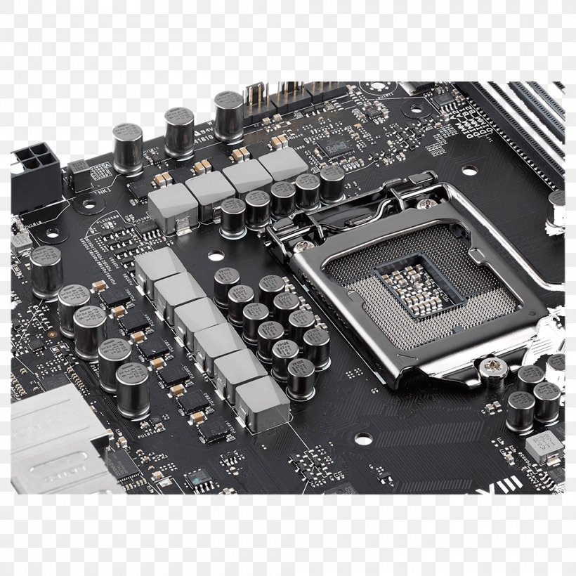 Microcontroller Motherboard Intel Central Processing Unit LGA 1151, PNG, 1000x1000px, Microcontroller, Asus, Asus Maximus Viii Hero, Atx, Central Processing Unit Download Free