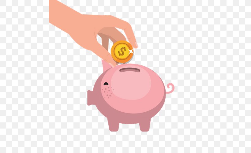 Saving Money Piggy Bank Clip Art, PNG, 500x500px, Saving, Bank, Credit, Hand, Money Download Free