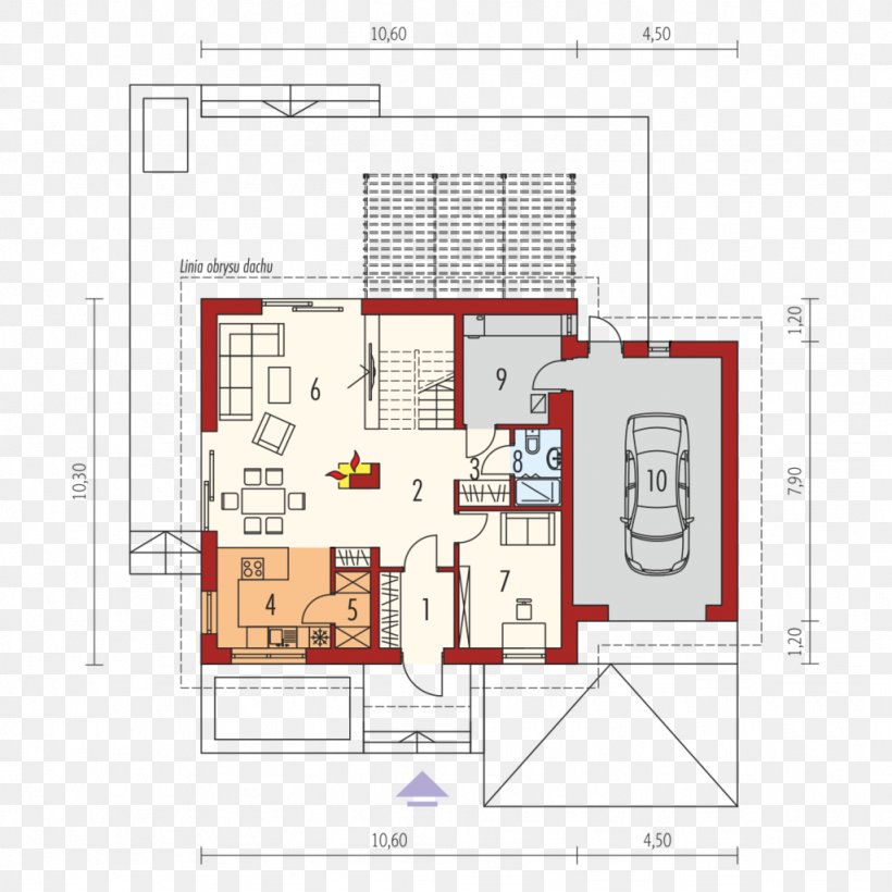 Floor Plan House Apartment Gable Roof, PNG, 1024x1024px, Floor Plan, Apartment, Area, Attic, Diagram Download Free