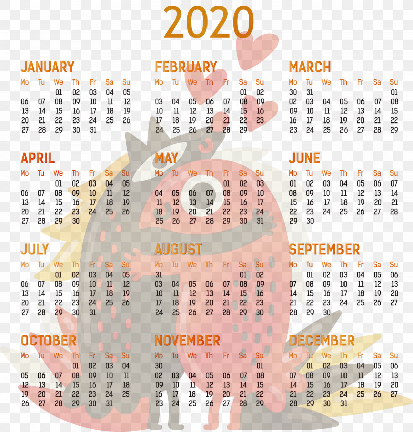 Font Calendar System Meter, PNG, 2869x3000px, 2020 Yearly Calendar, Calendar System, Full Year Calendar 2020, Meter, Paint Download Free