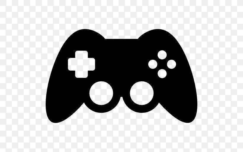 Joystick Black Game Controllers Video Game, PNG, 512x512px, Joystick, Black, Black And White, Computer, Controller Download Free