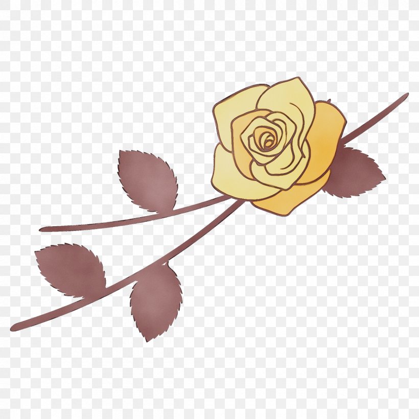 Rose, PNG, 1200x1200px, Watercolor, Beige, Cut Flowers, Flower, Leaf Download Free