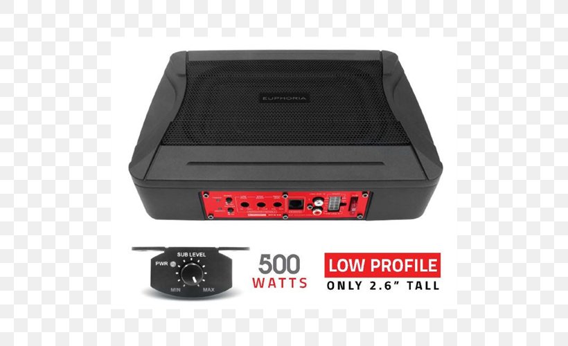 Car Subwoofer Vehicle Audio Electronics Sound, PNG, 500x500px, Car, Bass, Car Tuning, Decibel, Electronic Device Download Free