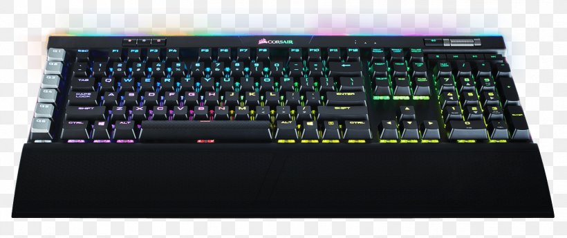 Computer Keyboard Corsair Gaming K95 Rgb Platinum Mechanical Keyboard Corsair Gaming K95 RGB Platinum Cherry MX Speed Keyboard RGB Color Model, PNG, 1556x653px, Computer Keyboard, Backlight, Cherry, Computer Component, Computer Hardware Download Free