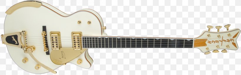 Electric Guitar Gretsch G6134 White Penguin Gretsch G6134 White Penguin Bigsby Vibrato Tailpiece, PNG, 2400x751px, Electric Guitar, Bass Guitar, Bigsby Vibrato Tailpiece, Body Jewelry, Electricity Download Free