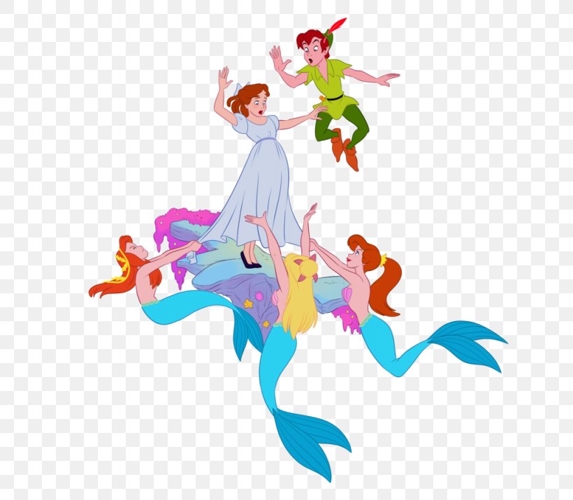 Peter Pan DeviantArt Tinker Bell Mermaid, PNG, 1024x895px, Peter Pan, Art, Deviantart, Fictional Character, Little Mermaid Download Free