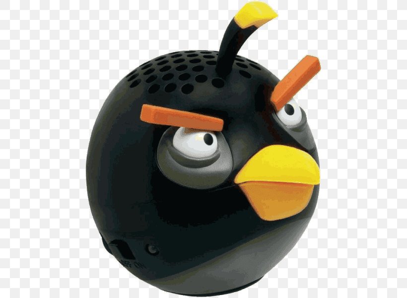Disruptive Gear4 Angry Birds Mini Speaker Classic Black Bird Loudspeaker Beak, PNG, 600x600px, Loudspeaker, Beak, Loudspeaker Enclosure Download Free