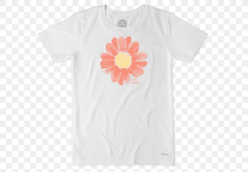 T-shirt Shoulder Sleeve, PNG, 570x570px, Tshirt, Active Shirt, Flower, Peach, Petal Download Free