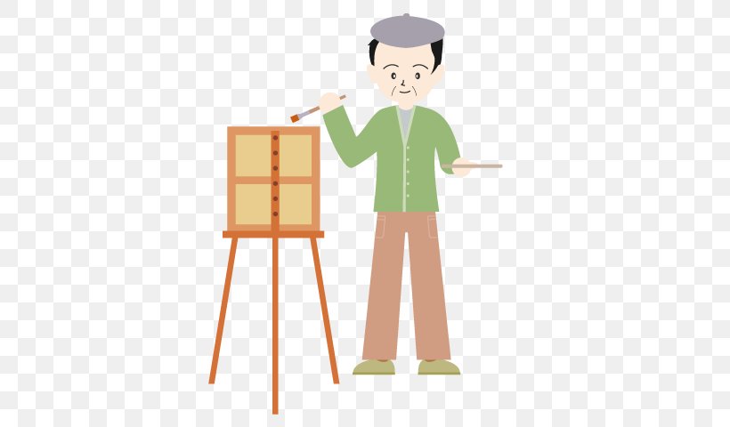 Illustration Product Clip Art Human Behavior Green, PNG, 640x480px, Human Behavior, Behavior, Cartoon, Easel, Furniture Download Free