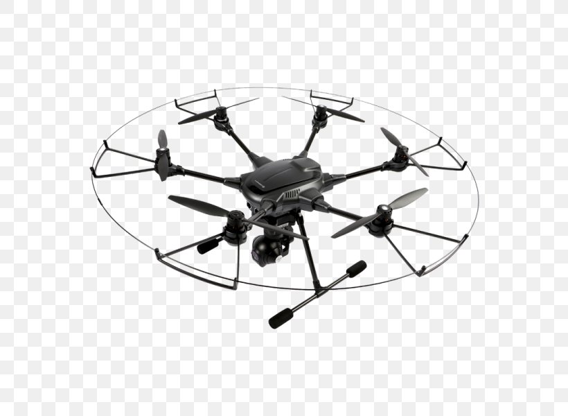 Yuneec International Typhoon H Yuneec Propeller Yuneec Typhoon 4K Unmanned Aerial Vehicle, PNG, 600x600px, Yuneec International Typhoon H, Aircraft, Battery Charger, Black And White, Camera Download Free