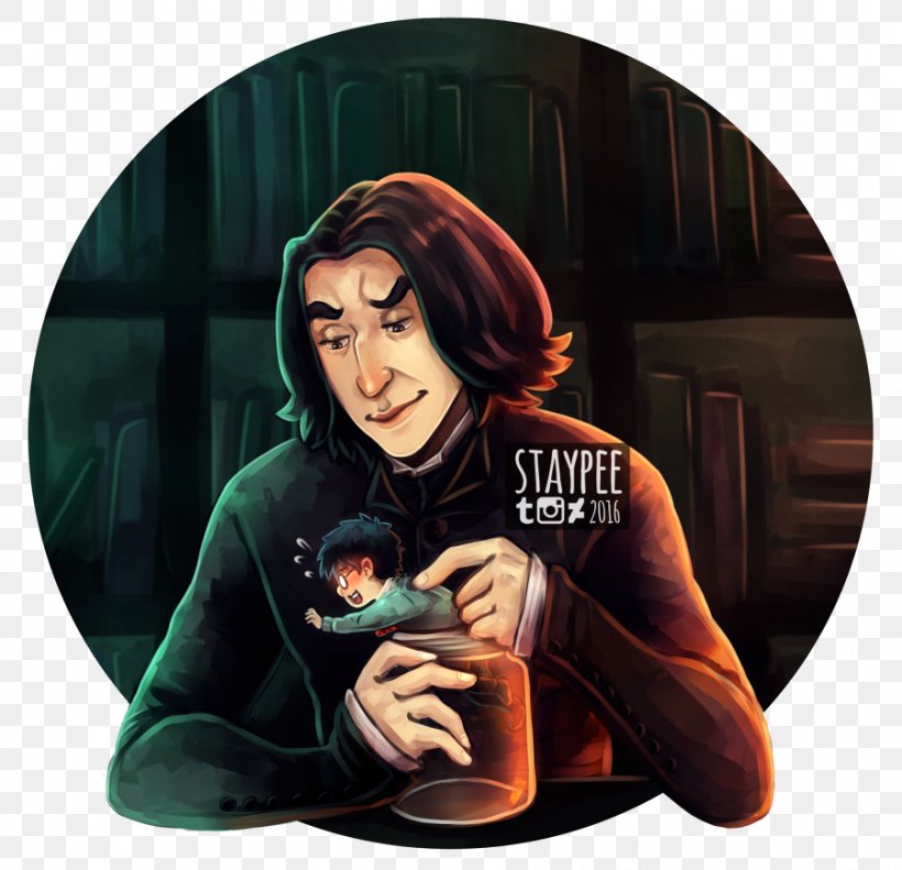 Professor Severus Snape Harry Potter And The Deathly Hallows Harry Potter And The Philosopher's Stone Fan Art, PNG, 900x869px, Watercolor, Cartoon, Flower, Frame, Heart Download Free