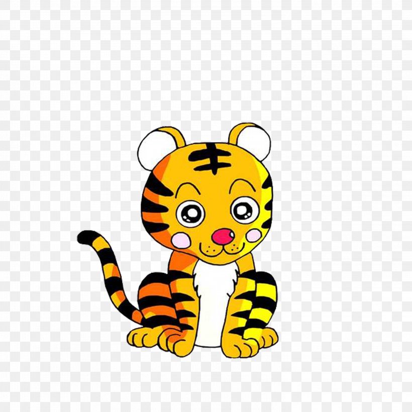 Tiger Cartoon Cuteness, PNG, 2953x2953px, Tiger, Animal, Avatar, Big Cats, Carnivoran Download Free