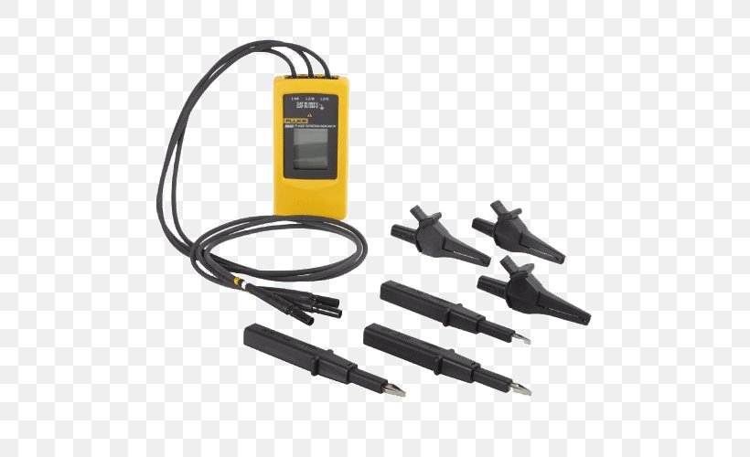 Fluke Corporation Three-phase Electric Power Multimeter Voltage, PNG, 500x500px, Fluke Corporation, Electric Motor, Electric Power System, Electrical Engineering, Electronic Test Equipment Download Free