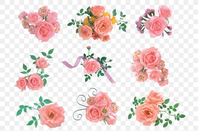 Garden Roses Pink Flower Bouquet, PNG, 740x542px, Garden Roses, Artificial Flower, Cut Flowers, Flora, Floral Design Download Free