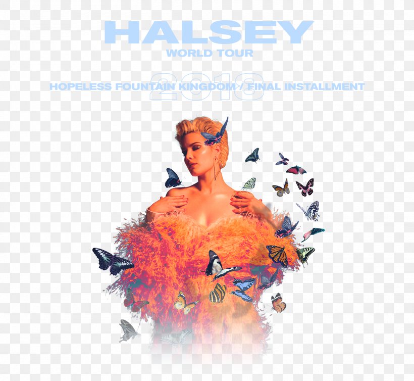 Hopeless Fountain Kingdom World Tour Halsey Amsterdam Tickets Ascend Amphitheater The Walmart AMP, PNG, 1500x1380px, Watercolor, Cartoon, Flower, Frame, Heart Download Free