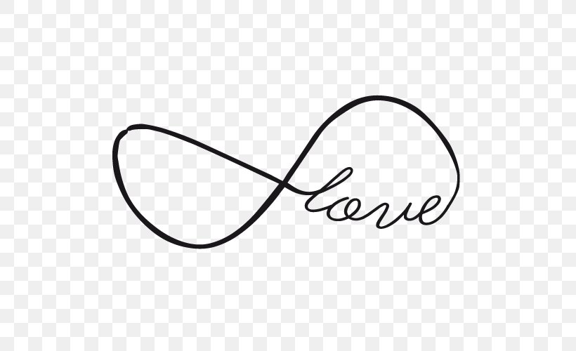 Infinity Symbol Love Sign Tattoo, PNG, 500x500px, Infinity Symbol, Area, Black, Black And White, Brand Download Free