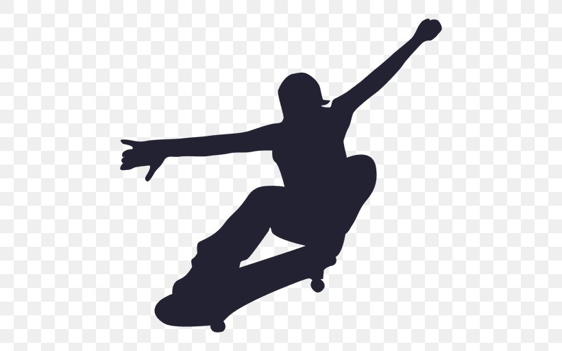 Wall Decal Skateboarding Sticker Sport, PNG, 512x512px, Wall Decal, Extreme Sport, Joint, Recreation, Silhouette Download Free