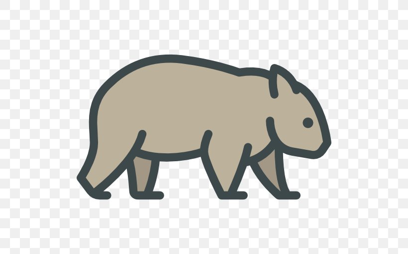 Wombat Canidae Clip Art, PNG, 512x512px, Wombat, Animal, Animal Figure, Bear, Blog Download Free