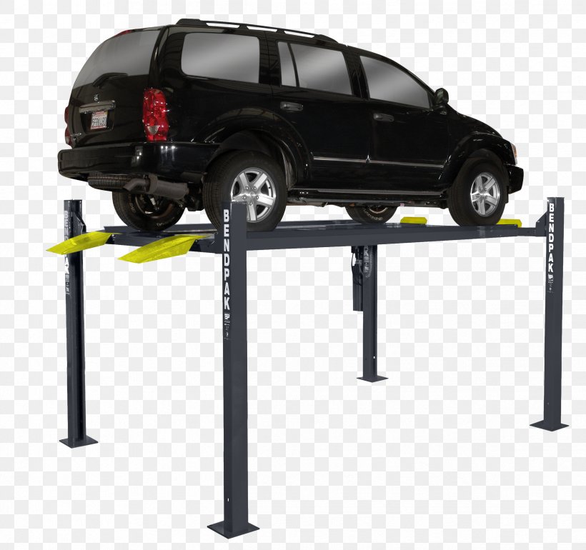 BendPak 4 Post Car Lift BendPak 4 Post 9,000 Lb Lift Elevator BendPak HD-7W 7,000-lb. Capacity Short Runways Extra-Wide, PNG, 2429x2281px, Car, Auto Part, Automotive Design, Automotive Exterior, Automotive Tire Download Free