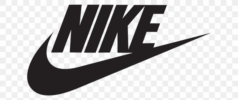 Logo Brand Nike Swoosh Symbol, PNG, 1000x424px, Logo, Black And White
