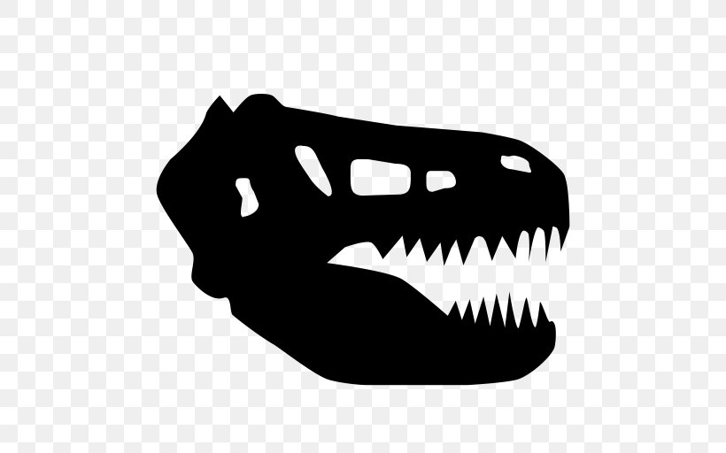 Skull Logo, PNG, 512x512px, Dinosaur, Black, Black White M, Blackandwhite, Bone Download Free