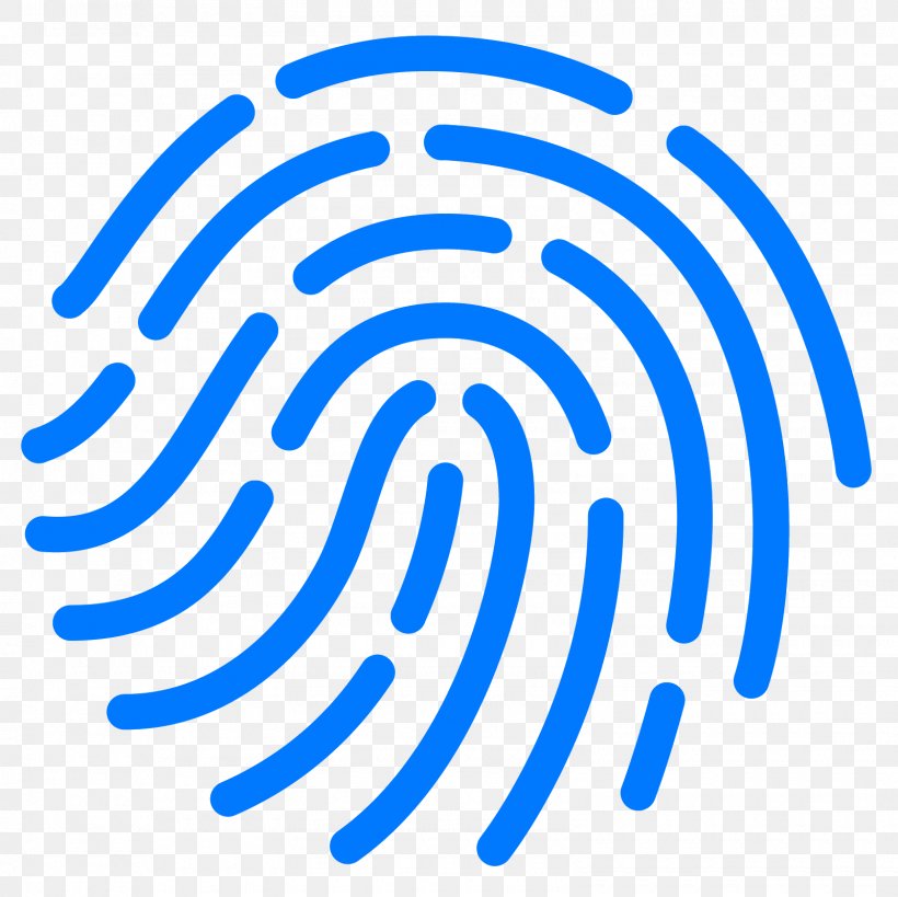Fingerprint Symbol, PNG, 1600x1600px, Fingerprint, Area, Blue, Electric Blue, Finger Download Free