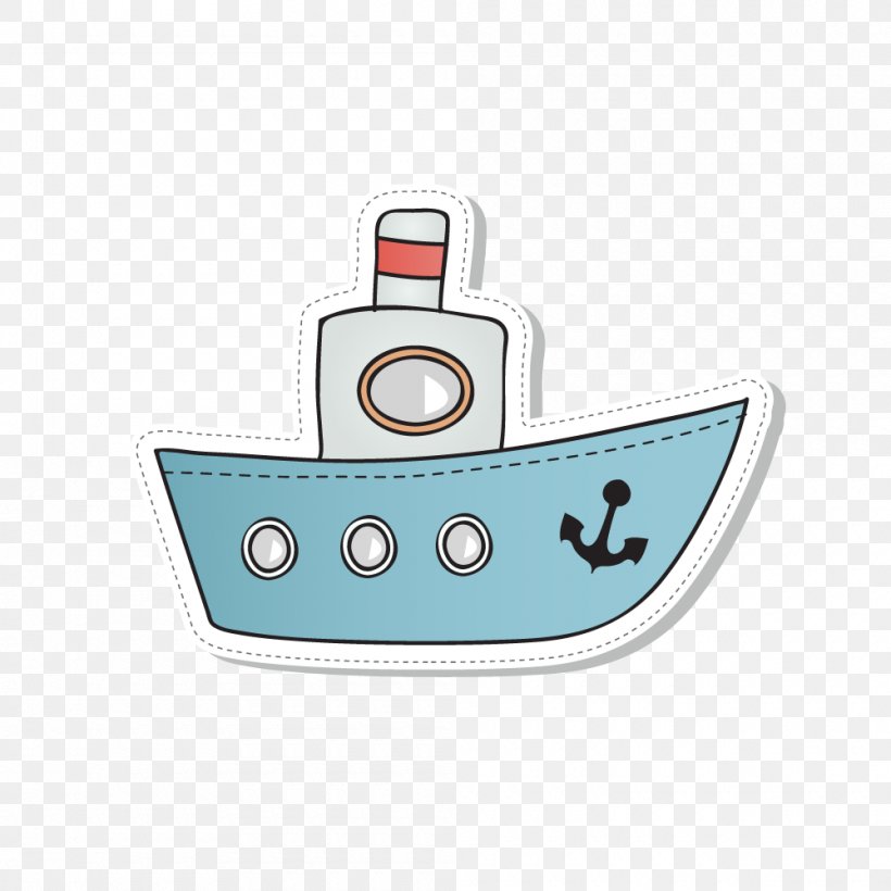 Ferry Cartoon Ship, PNG, 1000x1000px, Ferry, Blue, Boat, Cartoon, Drawing Download Free