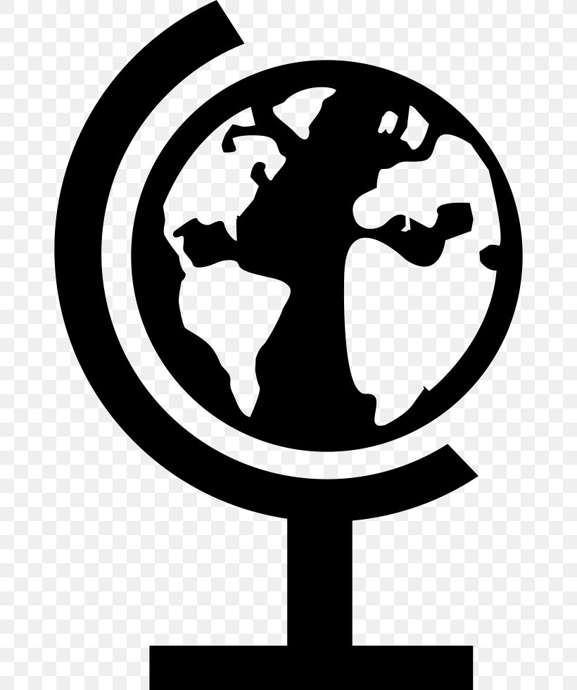Globe Silhouette Black And White Vector Graphics Design, PNG, 666x980px, Globe, Artwork, Black And White, Education, Human Behavior Download Free