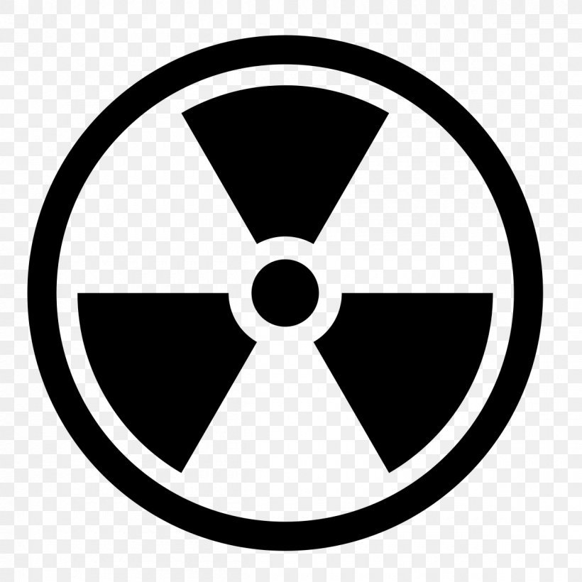 Nuclear Weapon Nuclear Power Radioactive Decay Hazard Symbol, PNG, 1200x1200px, Nuclear Weapon, Area, Black, Black And White, Brand Download Free