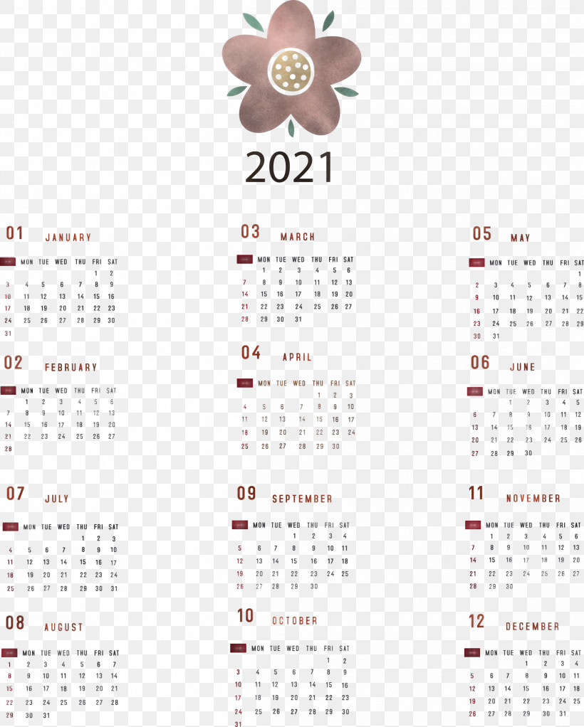 Printable 2021 Yearly Calendar 2021 Yearly Calendar, PNG, 2405x3000px, 2021 Yearly Calendar, Calendar System, Meter Download Free
