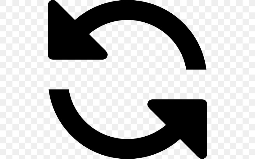 Rotation Clockwise Arrow, PNG, 512x512px, Rotation, Area, Black, Black And White, Circular Motion Download Free
