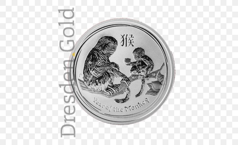 Silver Coin Gold Lunar Troy Ounce, PNG, 500x500px, Silver, Coin, Gold, Gold Coin, Lunar Download Free