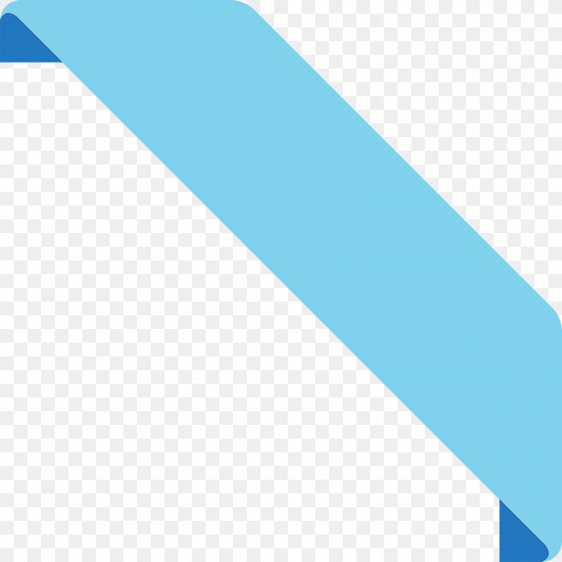 Turquoise Blue Aqua Line Azure, PNG, 3000x3000px, Bookmark Ribbon, Aqua, Azure, Blue, Line Download Free