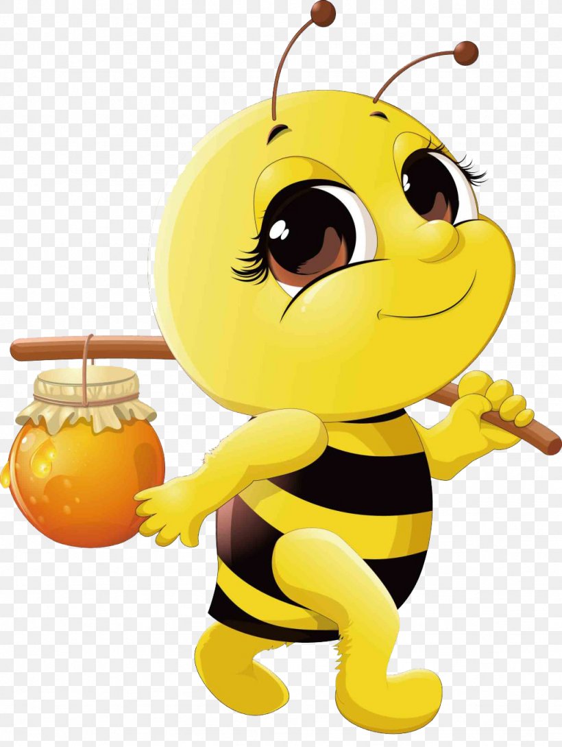 Honey Bee Cartoon Clip Art, PNG, 1024x1361px, Bee, Beehive, Bumblebee, Cartoon, Cuteness Download Free
