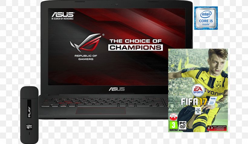 Laptop ASUS ROG GL552 华硕 Computer, PNG, 1100x642px, Laptop, Asus, Brand, Computer, Display Advertising Download Free