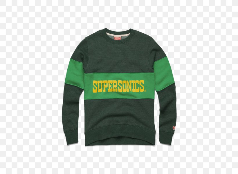 Long-sleeved T-shirt Long-sleeved T-shirt Seattle Supersonics Crew Neck, PNG, 600x600px, Tshirt, Bluza, Brand, Clothing, Crew Neck Download Free