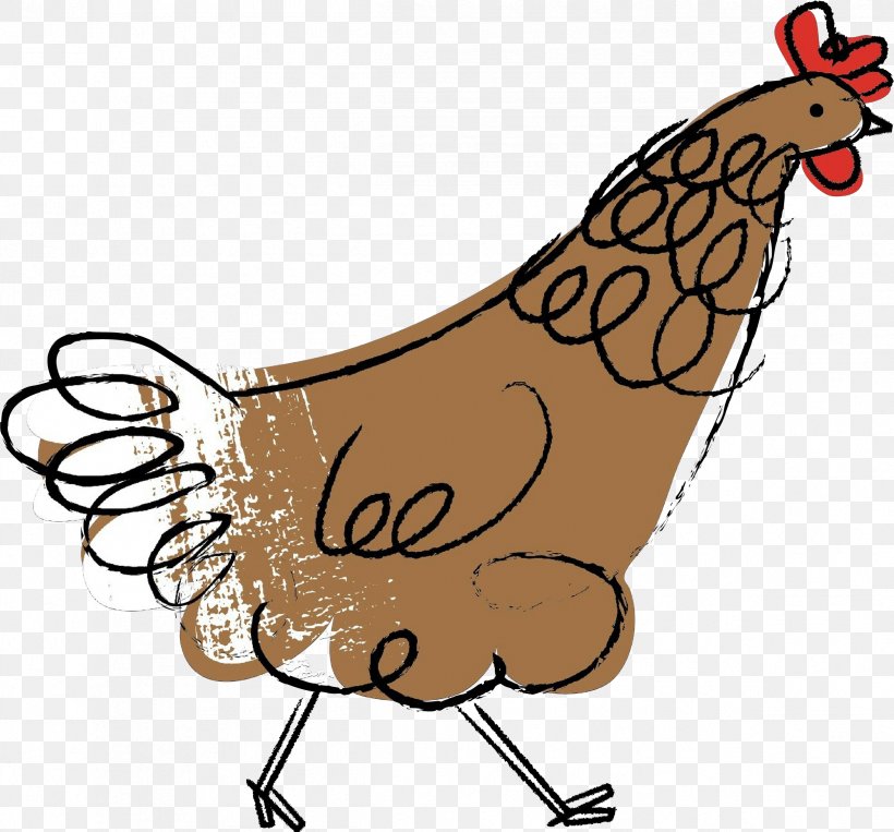 Chicken Rooster Cartoon Bird Livestock, PNG, 2421x2254px, Chicken, Beak, Bird, Cartoon, Fowl Download Free
