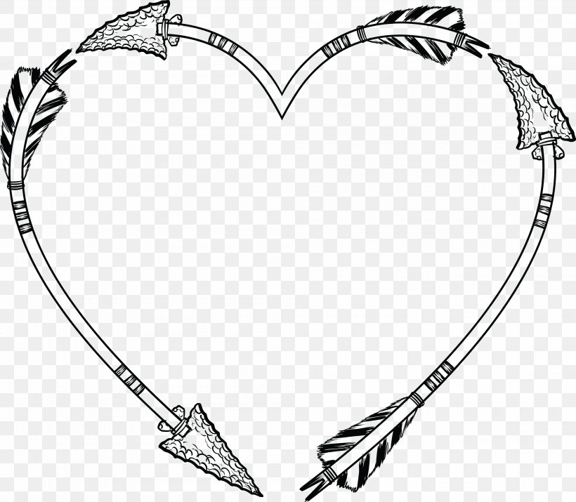 Heart Shape Arrow Clip Art, PNG, 4000x3489px, Watercolor, Cartoon, Flower, Frame, Heart Download Free