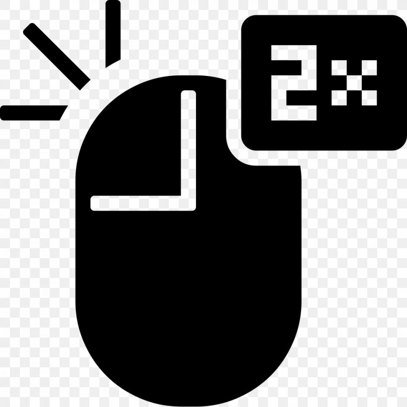Computer Mouse Double-click Pointer Point And Click, PNG, 980x981px, Computer Mouse, Black And White, Brand, Button, Computer Download Free